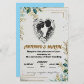 クラシックラブ結婚式招待状 便箋 (正面/裏面)