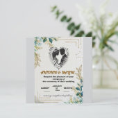 クラシックラブ結婚式招待状 招待状 (スタンド正面)