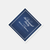 クラシックリタイアゴルフクラブテーマグリーンブルー スタンダードカクテルナプキン (角)