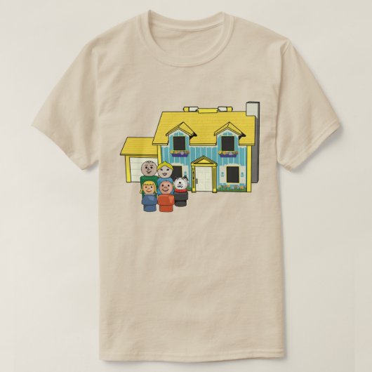 クラシックリトルピープルファミリーアンドハウス Tシャツ (デザイン正面)