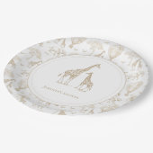 クラシックリトルワイルドワンベイビーシャワートイル ペーパープレート (アングル)