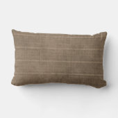 クラシックリネンフェイクブラウン装飾用クッション ランバークッション (裏面)