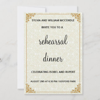 クラシックリハフォーマルーサルディナー招待状 招待状