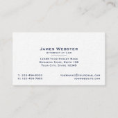 クラシックリーガル&プロフェッショナルブルー 名刺 (正面)