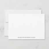 クラシックリーガル&プロフェッショナル弁護士ブラック ノートカード (裏面)