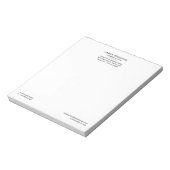 クラシックリーガル&プロフェッショナル弁護士ブラック ノートパッド (回転)