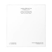 クラシックリーガル&プロフェッショナル弁護士ブラック ノートパッド (正面)