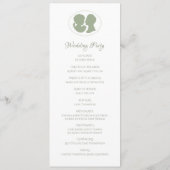 クラシックリージェンシーグリーン結婚カメオ式 プログラム (裏面)