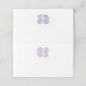 クラシックリージェンシーパープルカメオ結婚ズ プレイスカード (外部開封)