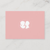 クラシックリージェンシーピンクカメオウェディングレセプション エンクロージャーカード (裏面)