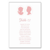 クラシックリージェンシーピンクカメオ結婚ズ テーブルナンバー (正面)