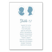 クラシックリージェンシーブルーカメオ結婚ズ テーブルナンバー (裏面)