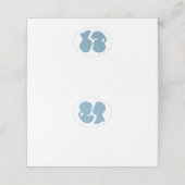 クラシックリージェンシーブルーカメオ結婚ズ プレイスカード (外部開封)