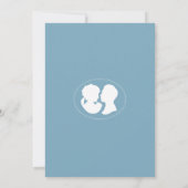 クラシックリージェンシーブルーカメオ結婚ズ 招待状 (裏面)