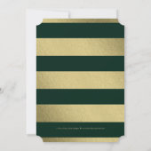 クラシックリース編集可能カラー卒業 招待状 (裏面)