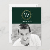 クラシックリース カラー編集可能 ありがとうございます ポストカード (正面/裏面)