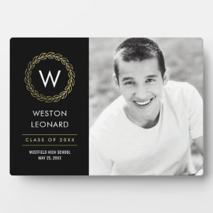 クラシックリース　色変更可能 卒業証書プレート フォトプラーク