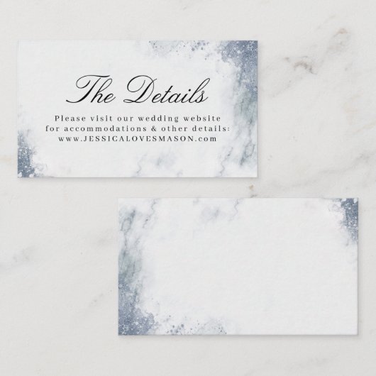クラシックルクス大理結婚石のウェブサイト挿入カード エンクロージャーカード (正面/裏面)