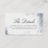 クラシックルクス大理結婚石のウェブサイト挿入カード エンクロージャーカード (正面)