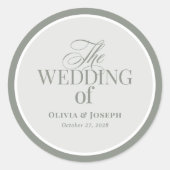 クラシックルクセ | サージエレガント・グリーン結婚ズ ラウンドシール (正面)