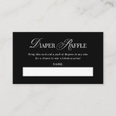 クラシックルクセ | 黒おむつラッフル エンクロージャーカード (正面)