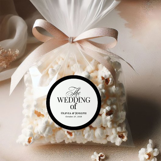 クラシックルクセ | 黒エレガント白結婚の ラウンドシール