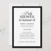 クラシックルクセ | BRITISH Spelling Baby Shower 招待状 (正面)