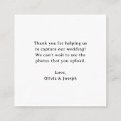 クラシックルクセ | QRコード結婚による愛の獲得 エンクロージャーカード (裏面)