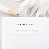 クラシックルックテンプレートシシンプルック差出人住所 ラベル (インサイチュ)