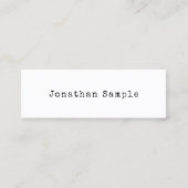 クラシックルックデザインミニマリストプレーントレンディーレトロ スキニー名刺 (正面)