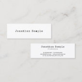 クラシックルックデザインミニマリストプレーントレンディーレトロ スキニー名刺 (正面/裏面)