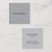 クラシックルックプロフェッショナルミニマリストノスタルジック スクエア名刺 (正面/裏面)