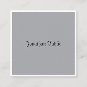 クラシックルックプロフェッショナルミニマリストノスタルジック スクエア名刺