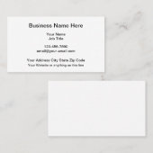 クラシックレイアウト汎用名刺 名刺 (正面/裏面)