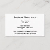 クラシックレイアウト汎用名刺 名刺 (正面)