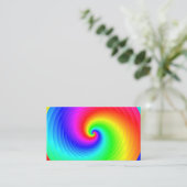 クラシックレインボースパイラル 名刺 (スタンド正面)