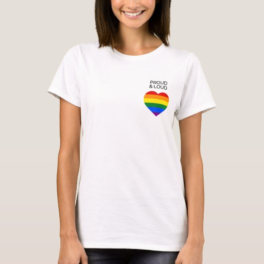 クラシックレインボープライドティー Tシャツ (正面)