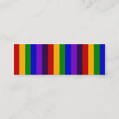 クラシックレインボー縦ストライプカラフルズ スキニー名刺 (裏面)