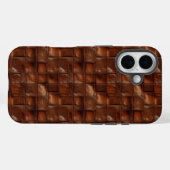 クラシックレザーのテクスチャー Case-Mate iPhoneケース (裏面 (横))