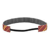 クラシックレッドイエロースクールストライプベクターアート アスレチックヘッドバンド (裏面)