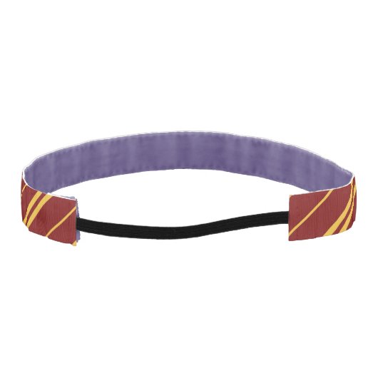 クラシックレッドイエロースクールストライプベクターアート アスレチックヘッドバンド (裏面)