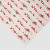 クラシックレッドエレガントクリームクリスマスフローラ 薄葉紙 (詳細)