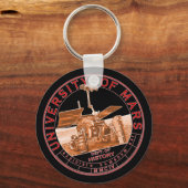 クラシックレッドオレンジ火星大学 キーホルダー (正面)