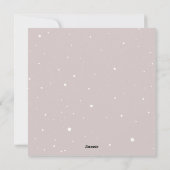 クラシックレッドグリーン冬植物の柔らかい桃クリスマス シーズンカード (裏面)