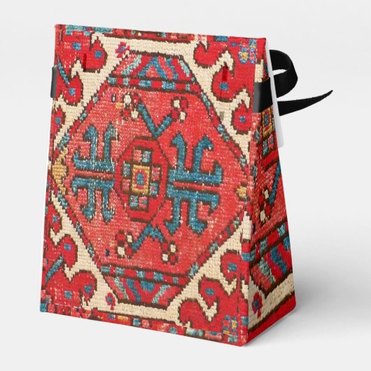 クラシックレッドターキッシュペルシア東洋絨毛絨毯 フェイバーボックス (裏面サイド)