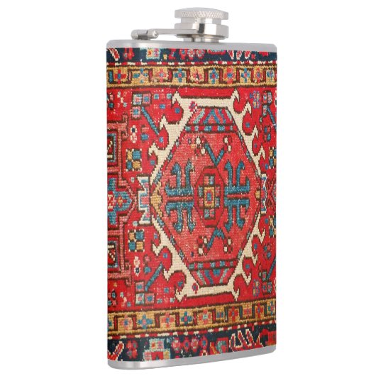 クラシックレッドターキッシュペルシア東洋絨毛絨毯 フラスク (右)