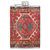 クラシックレッドターキッシュペルシア東洋絨毛絨毯 フラスク (正面)