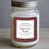 クラシックレッドタータンチェックホリデイ スクエアシール