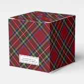 クラシックレッドタータンチェックホリデイ フェイバーボックス (正面サイド)