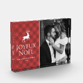 クラシックレッドプライドとディアジョエウノエルホリデー フォトブロック (左)